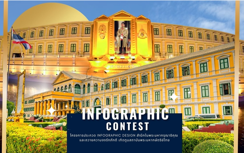  ประชาสัมพันธ์โครงการ จัดการประกวด Infographic Design สำนึกในพระมหากรุณาธิคุณ และถวายความจงรักภักดี เทิดทูนสถาบันพระมหากษัตริย์ไทย