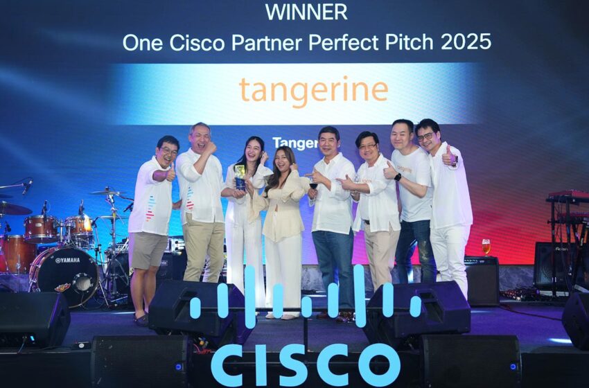  Tangerine คว้ารางวัลชนะเลิศ Cisco Partner Perfect Pitch 2025 พิสูจน์ศักยภาพขับเคลื่อนธุรกิจไทยด้วย AI